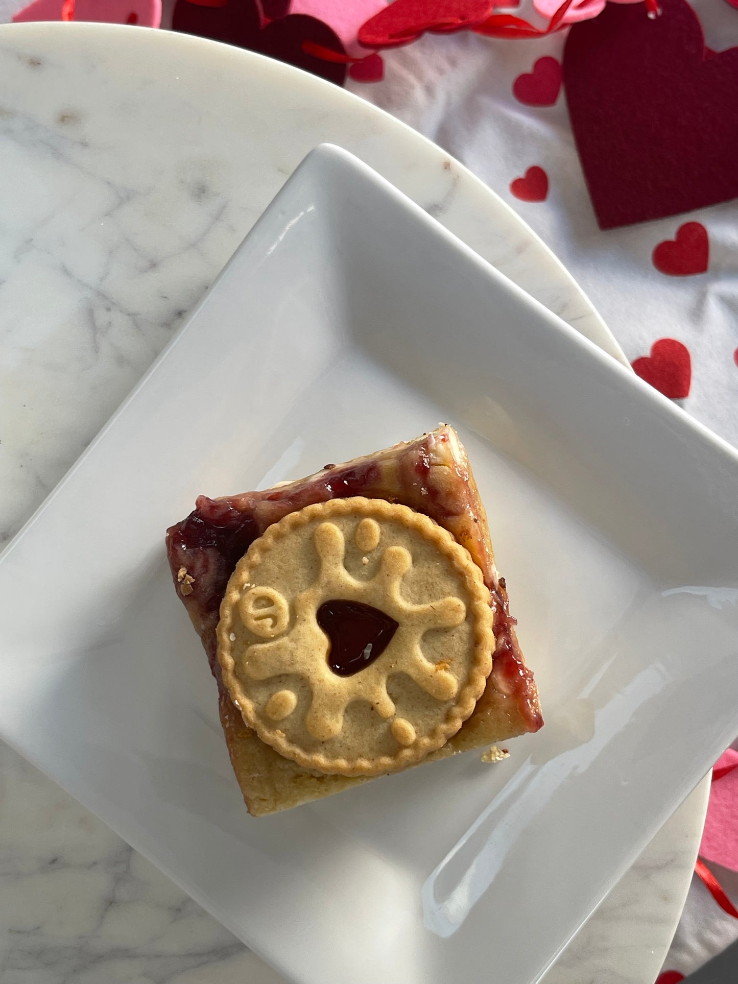 Raspberry Shortbread Blondie