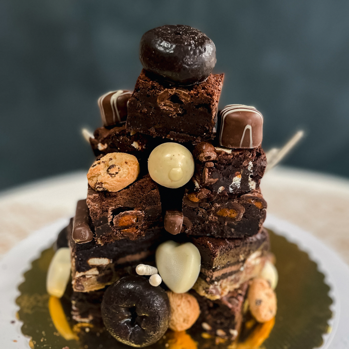 Fudge browine tower cake - Cakesify | Order birthday cakes online from the  best home bakers.