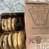 Holiday shortbread and coffee tin with assorted shortbread cookies and PA Coffee Company Keystone Roast blend in a branded box