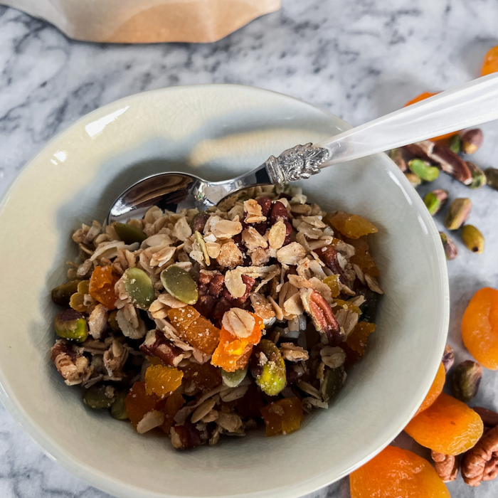 Apricot Pecan Pistachio Granola