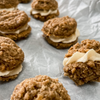 oatmeal cookies with salted maple filling 