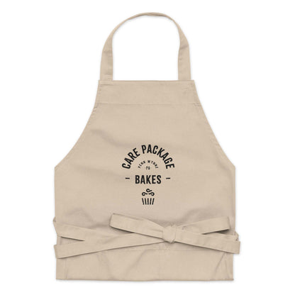 CPB Organic Cotton Apron with adjustable straps and large front pockets, made of 100% organic cotton