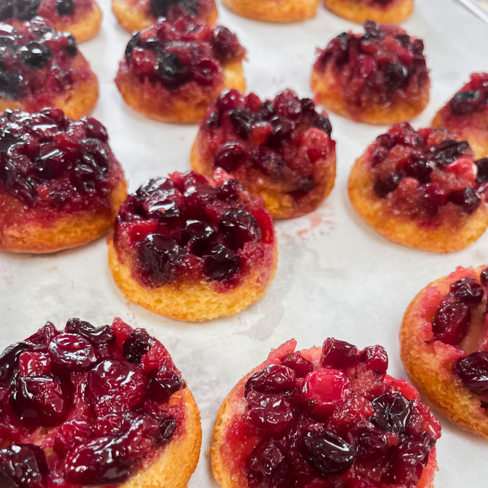 cranberry orange upside down cake